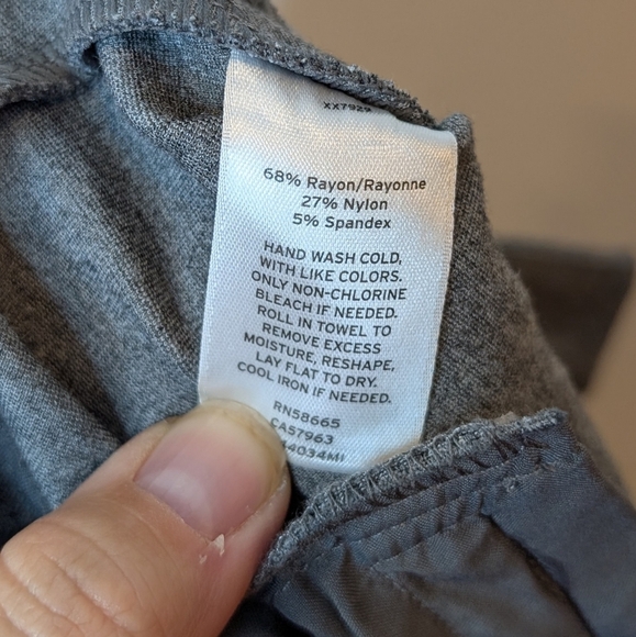 Halogen Nordstrom Grey Women's Flared Stretch Office Trouser Pants Size 10 - Picture 9 of 12